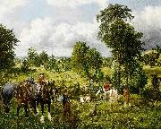 George Willison garden of England oil painting on canvas